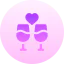 Champagne glasses icon 64x64