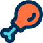 Chicken leg icon 64x64