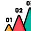 Pyramid chart Symbol 64x64