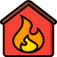 Burning house biểu tượng 64x64