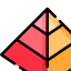 Pyramid chart icon 64x64