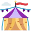 Цирковая палатка иконка 64x64