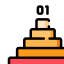 Pyramid chart icon 64x64