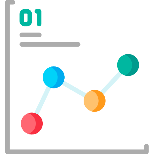 Line chart icon