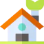 Eco house icon 64x64