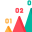 Pyramid chart Symbol 64x64