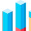 Bar chart icon 64x64