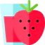 Strawberry juice icon 64x64