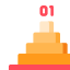 Pyramid chart icon 64x64