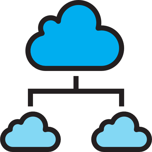 Cloud network icon