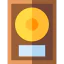 Golden disc icon 64x64