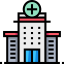 Hospital building icon 64x64