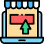 Shopping online icon 64x64