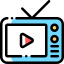 Watching tv Ikona 64x64