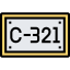 License plate icon 64x64
