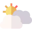 Clouds and sun 图标 64x64