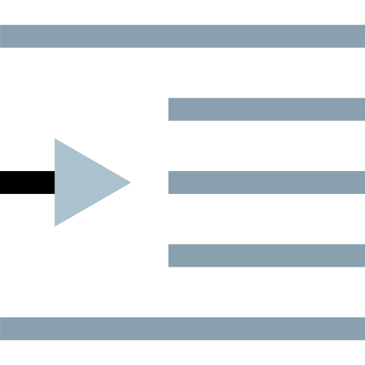 Right indent icon