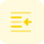 Outdent icon 64x64