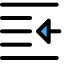 Outdent icon 64x64