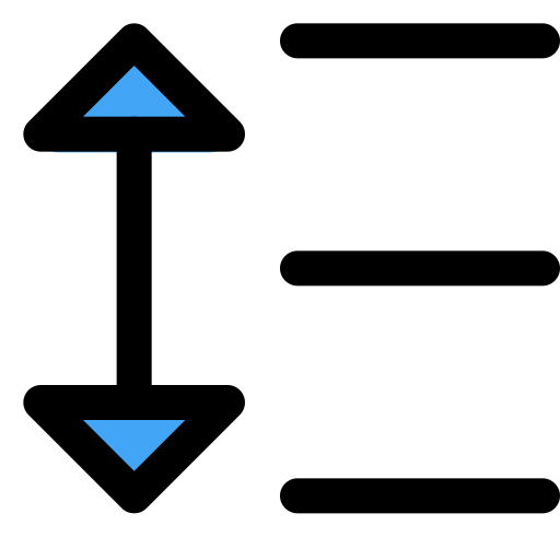 Text spacing icon