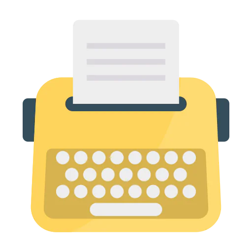 Typewriter icon