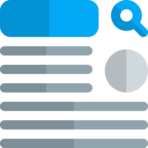 List search icon