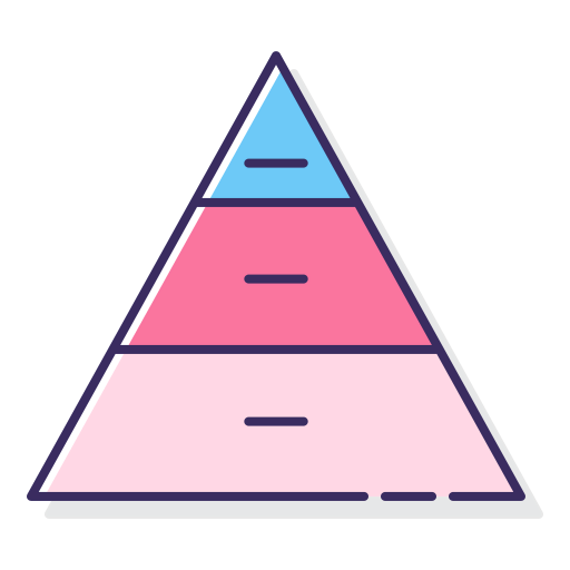 Pyramid chart icon