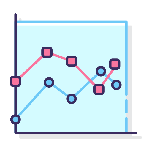 Line chart icon