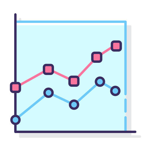 Line chart icon