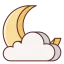 Cloudy night icon 64x64