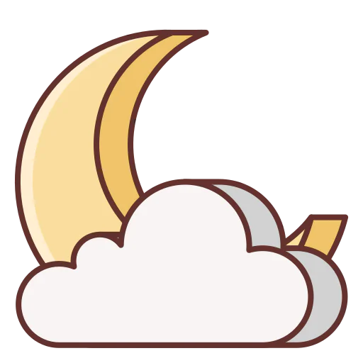 Cloudy night icon
