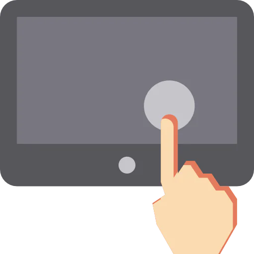 Touch screen icon