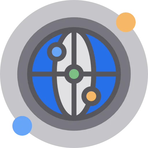 Globe grid icon