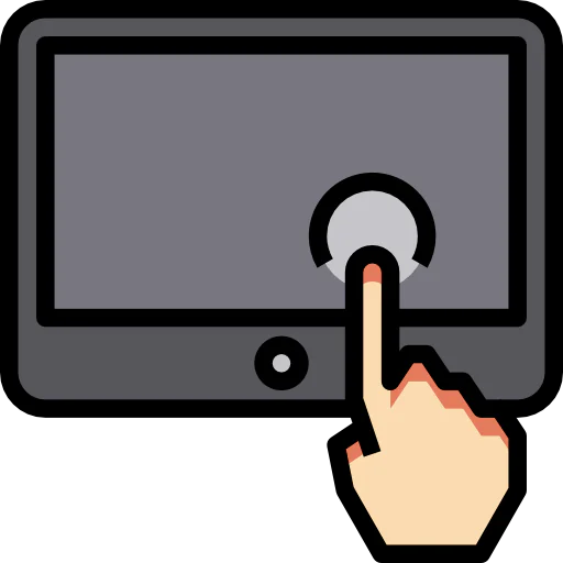 Touch screen icon