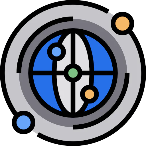 Globe grid icon