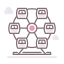 Ferris wheel icon 64x64