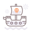 Pirate ship icon 64x64