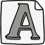 Font Symbol 64x64