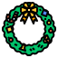 Christmas wreath icon 64x64