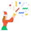 Party popper icon 64x64