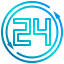 24 hours icon 64x64