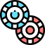 Casino chips icon 64x64