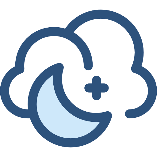 Cloudy night icon