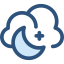 Cloudy night icon 64x64