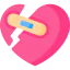 Broken heart icon 64x64