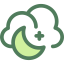 Cloudy night icon 64x64