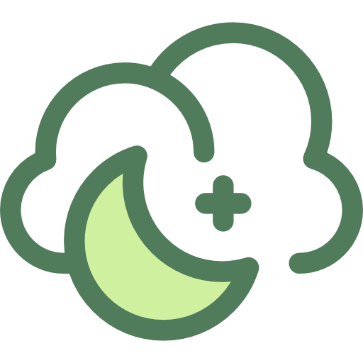 Cloudy night icon