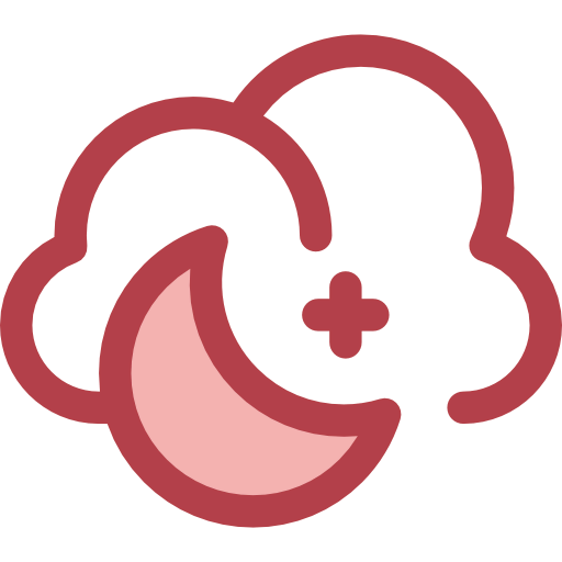 Cloudy night icon