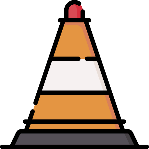 Traffic cone icon