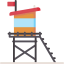 Lifeguard tower icon 64x64